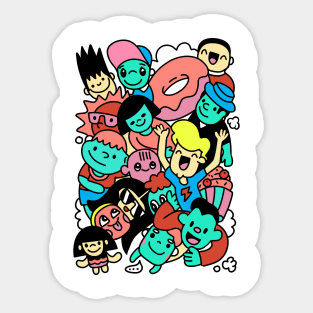 kid cartoon doodle Sticker